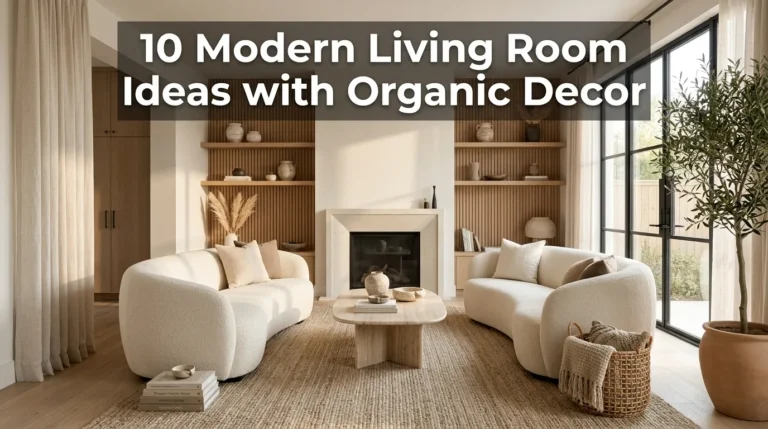10 Modern Living Room Ideas with Organic Decor