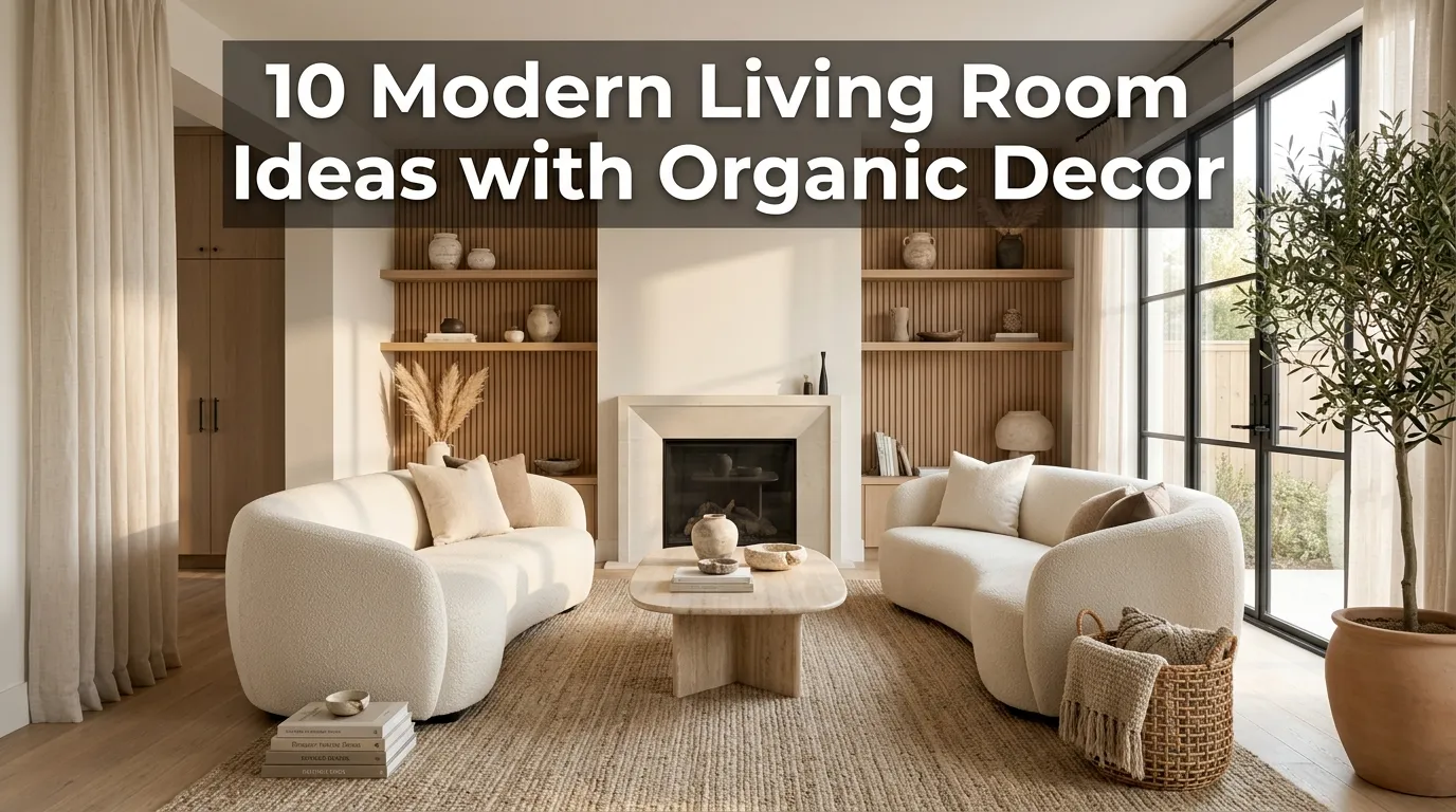 10 Modern Living Room Ideas with Organic Decor