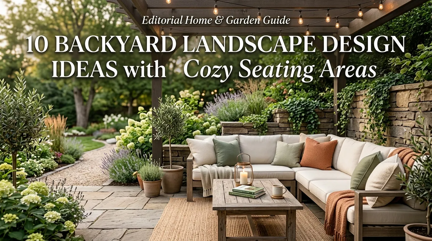 10 Backyard Landscape Design Ideas with Cozy Seating Areas