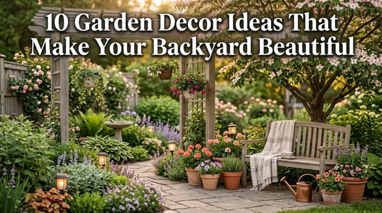 10 Garden Decor Ideas That Make Your Backyard Beautiful