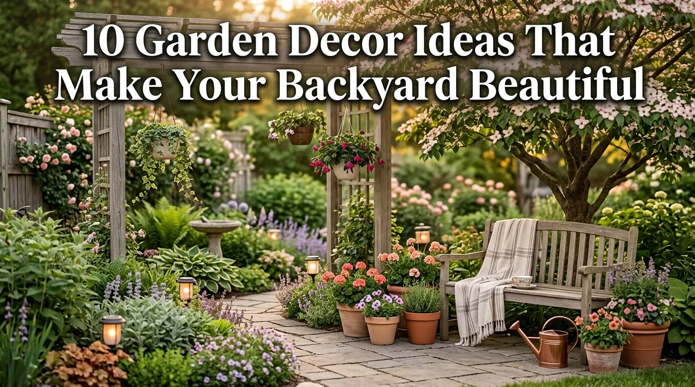 10 Garden Decor Ideas That Make Your Backyard Beautiful