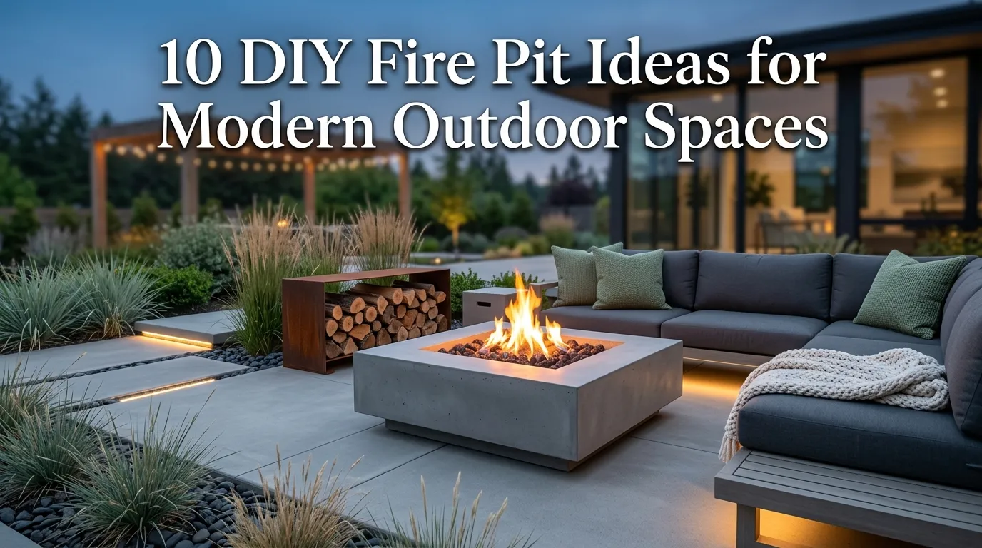 10 DIY Fire Pit Ideas for Modern Outdoor Spaces