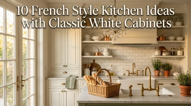 10 French Style Kitchen Ideas with Classic White Cabinets