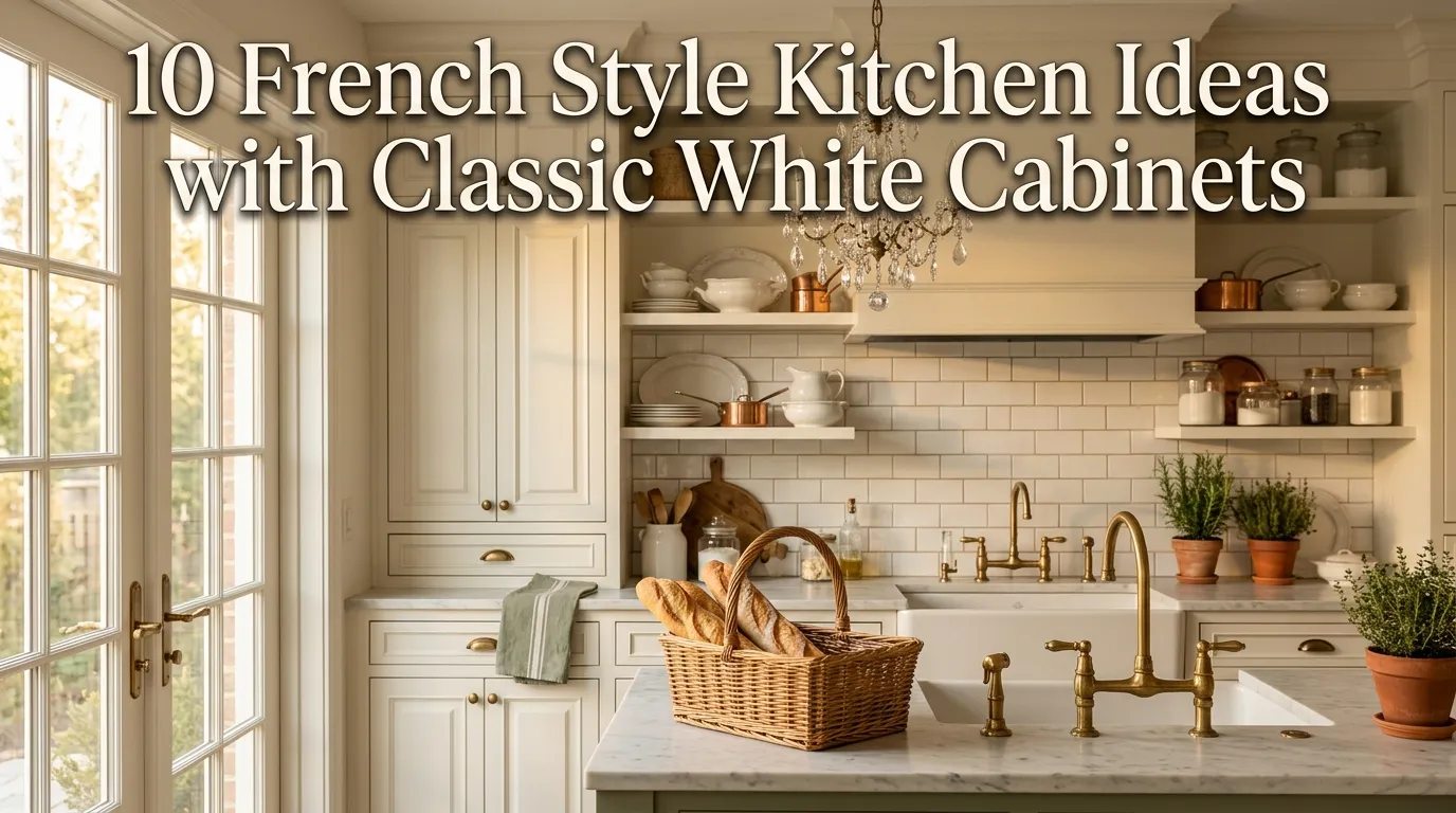 10 French Style Kitchen Ideas with Classic White Cabinets