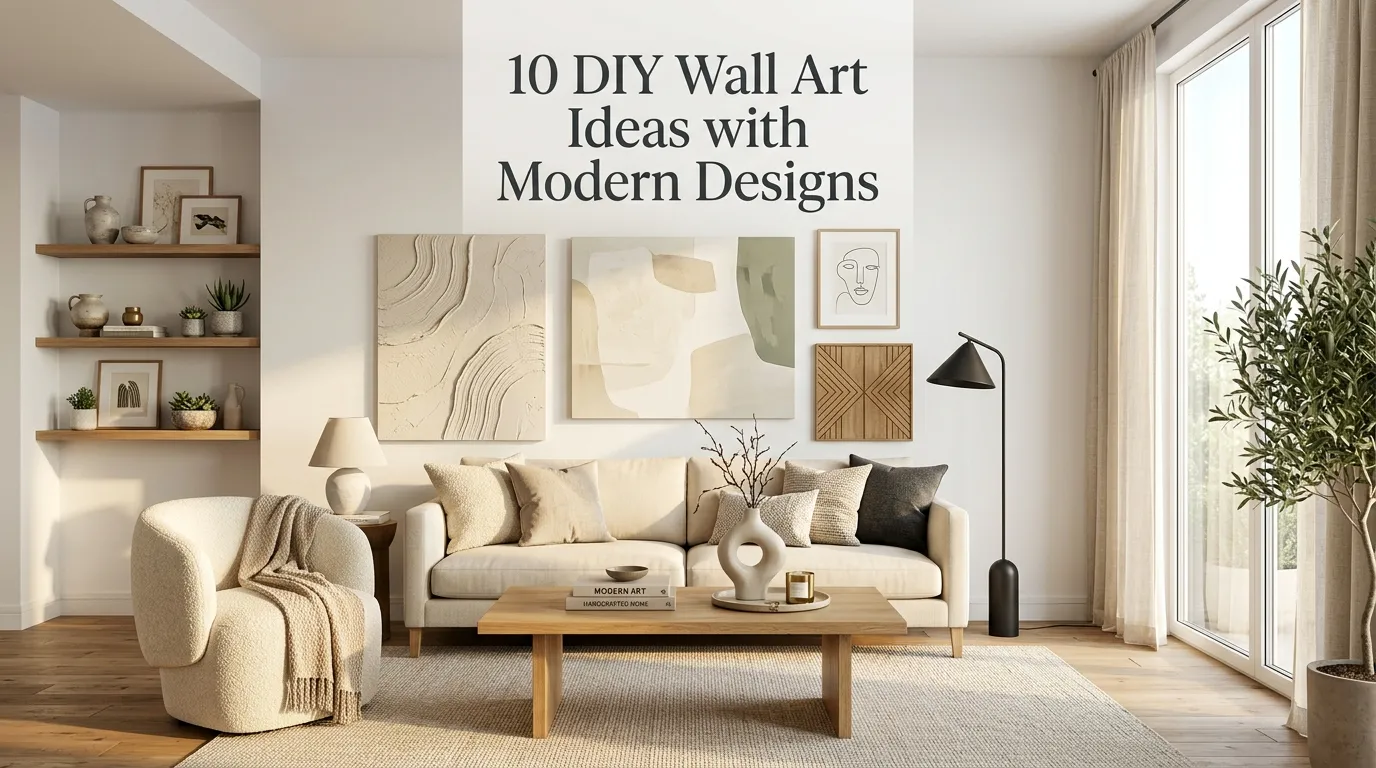 10 DIY Wall Art Ideas with Modern Designs