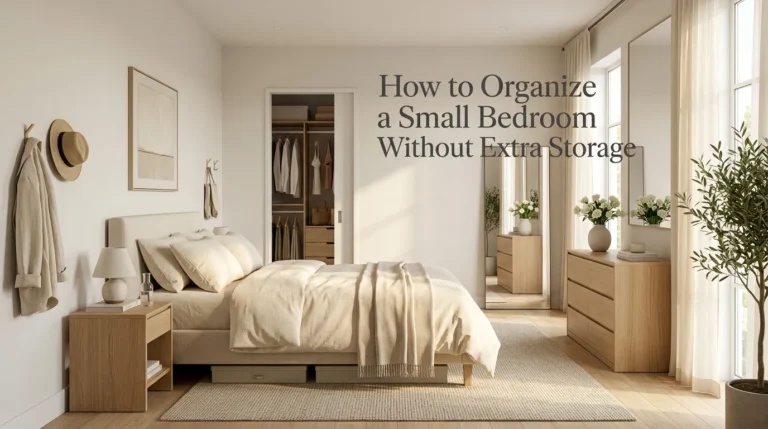 How to Organize a Small Bedroom Without Extra Storage