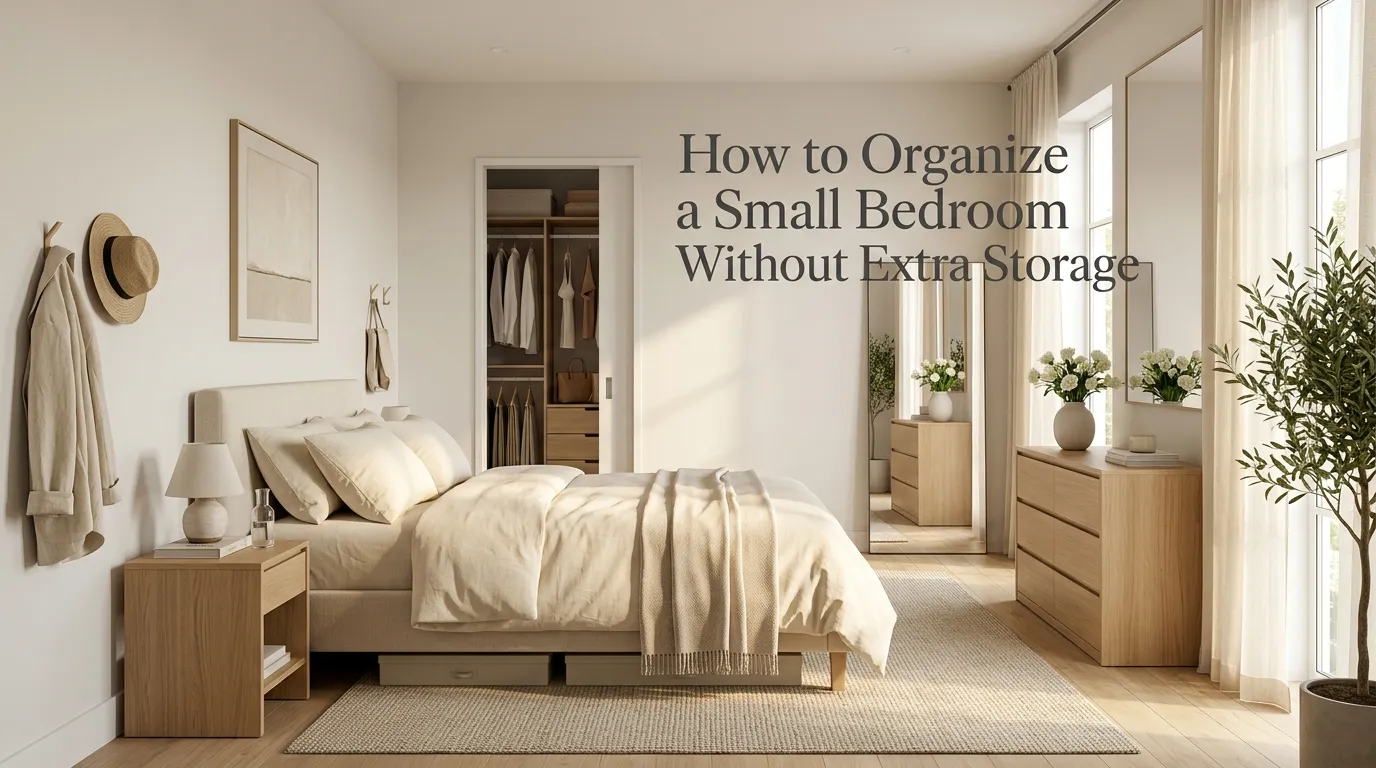 How to Organize a Small Bedroom Without Extra Storage