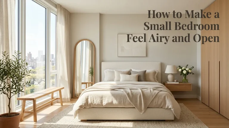 How to Make a Small Bedroom Feel Airy and Open