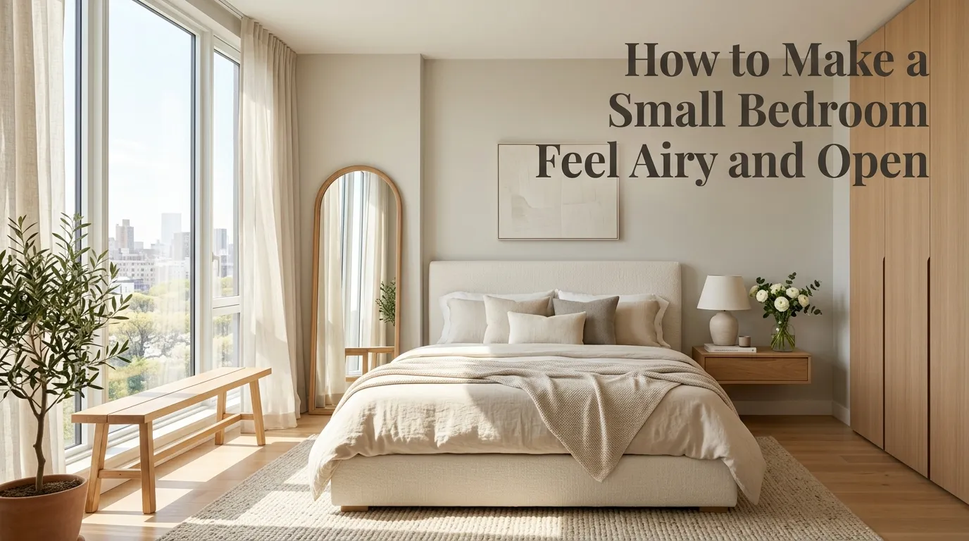 How to Make a Small Bedroom Feel Airy and Open